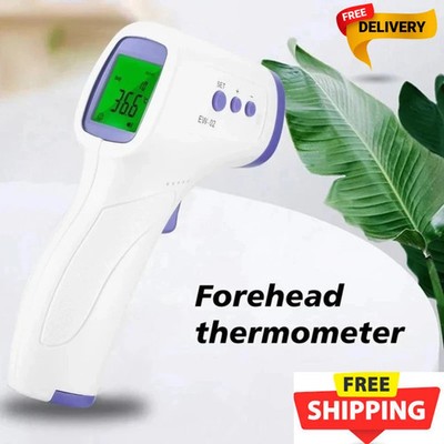 Non-contact digital infrared thermometer for body, forehead, baby, and adults