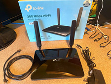 TP-LINK TL-MR6400 4G LTE WiFi Router 300 Mbps SIM Slot 4 LAN Black