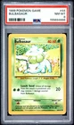 1999 POKEMON BASE SET UNLIMITED #44 BULBASAUR PSA 8