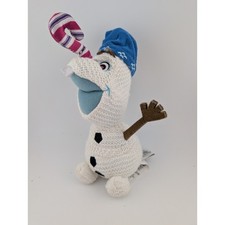 Olaf Knit Stuffed Animal Olaf's Frozen Adventure Plush Disney 7"