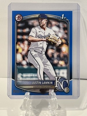 Justin Lamkin 2025 Bowman Draft 1st True Blue 52/150