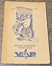 Brochure Moteur Auxiliaire pour Cycles VAP- Non Daté - Bel Etat