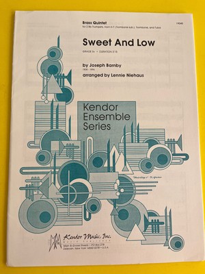 Sweet And Low, Joseph Bamby, arr. Lennie Niehaus, Brass Quintet
