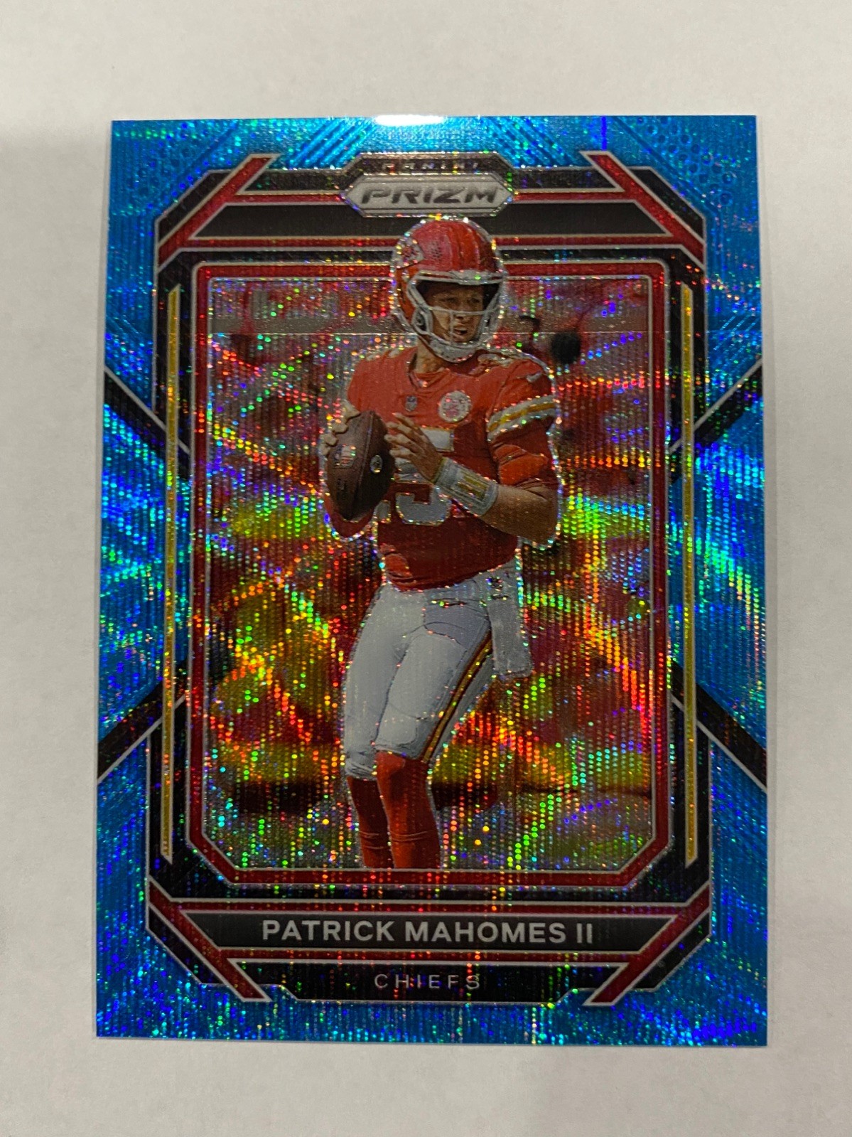 2022 Panini Prizm - Patrick Mahomes II #139 Blue Wave Prizm /199 sick card 📈