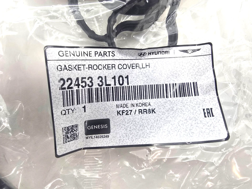 JUEGO DE JUNTAS DE CUBIERTA DE VÁLVULA ORIGINAL HYUNDAI KIA OEM V6 3.3L 3.8L BALANCÍN IZQUIERDO DERECHO Foto 4 de 4