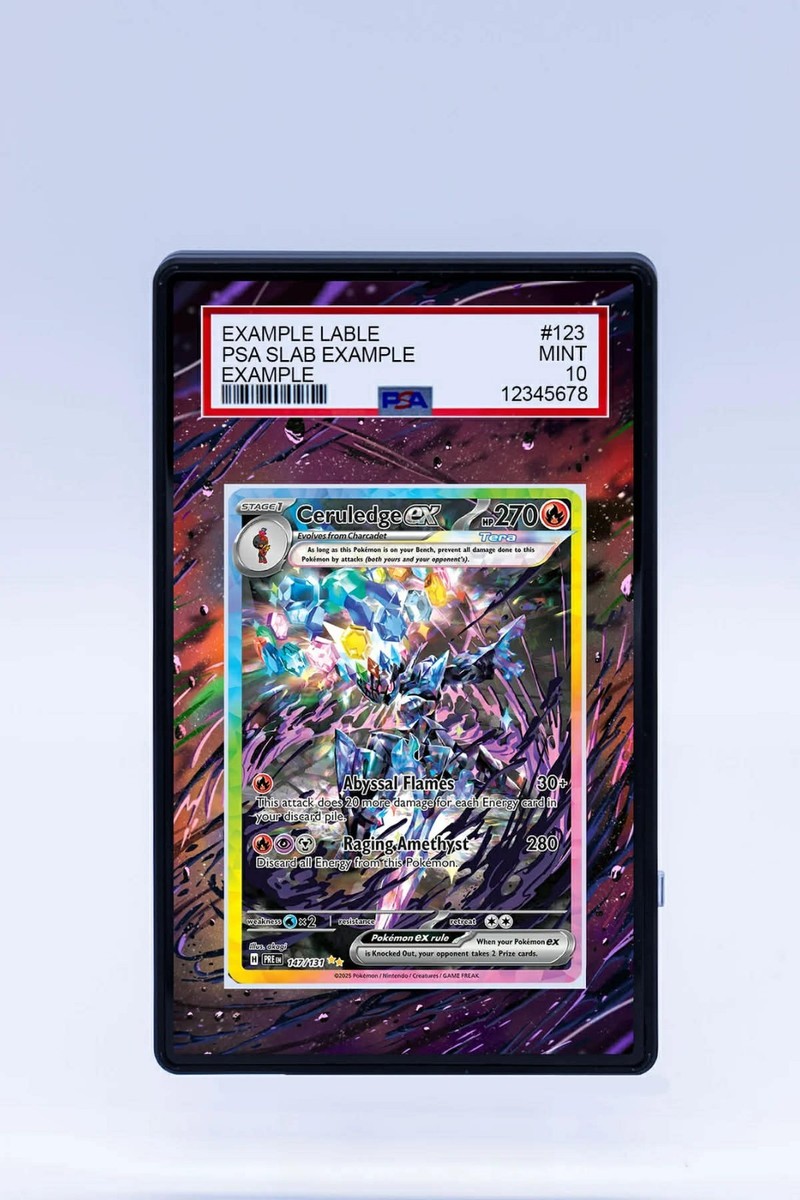 Ceruledge ex 147/131 PRE en Pokemon Extended Artwork For PSA CGC