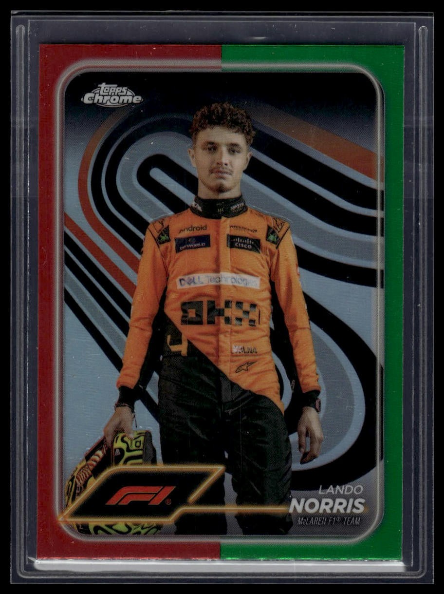 2024 Topps Chrome Formula 1 #7 Lando Norris Red Green Refractor