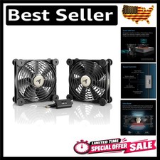 MULTIFAN S7 Ultra-Quiet Dual 120mm USB Fan with Speed Control for Gaming