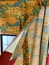 Midcentury Japanese Yukata Kimono Summer Festival Wear 160cm FREE SHIPPING