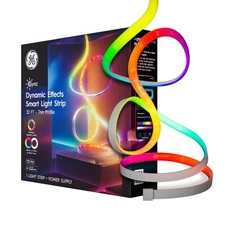 GE Dynamic Effects Smart LED Light Strip with Music Sync, Color Changing WiFi...