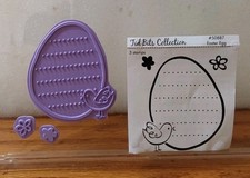 Inque Stamp Set 50887 Easter Egg 3 Stamps TidBits Crafts Cards Tags Duck Flower