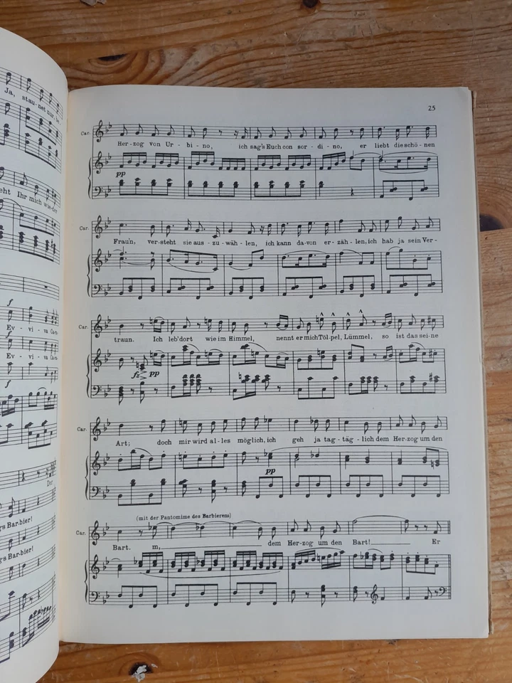 Eine Nacht In Venedig by Johann Strauss - comic opera - vintage vocal score - Image 4 of 4