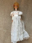 Vintage BUBBLE CUT BARBIE strawberry blonde DOLL 1960's no green wedding dress