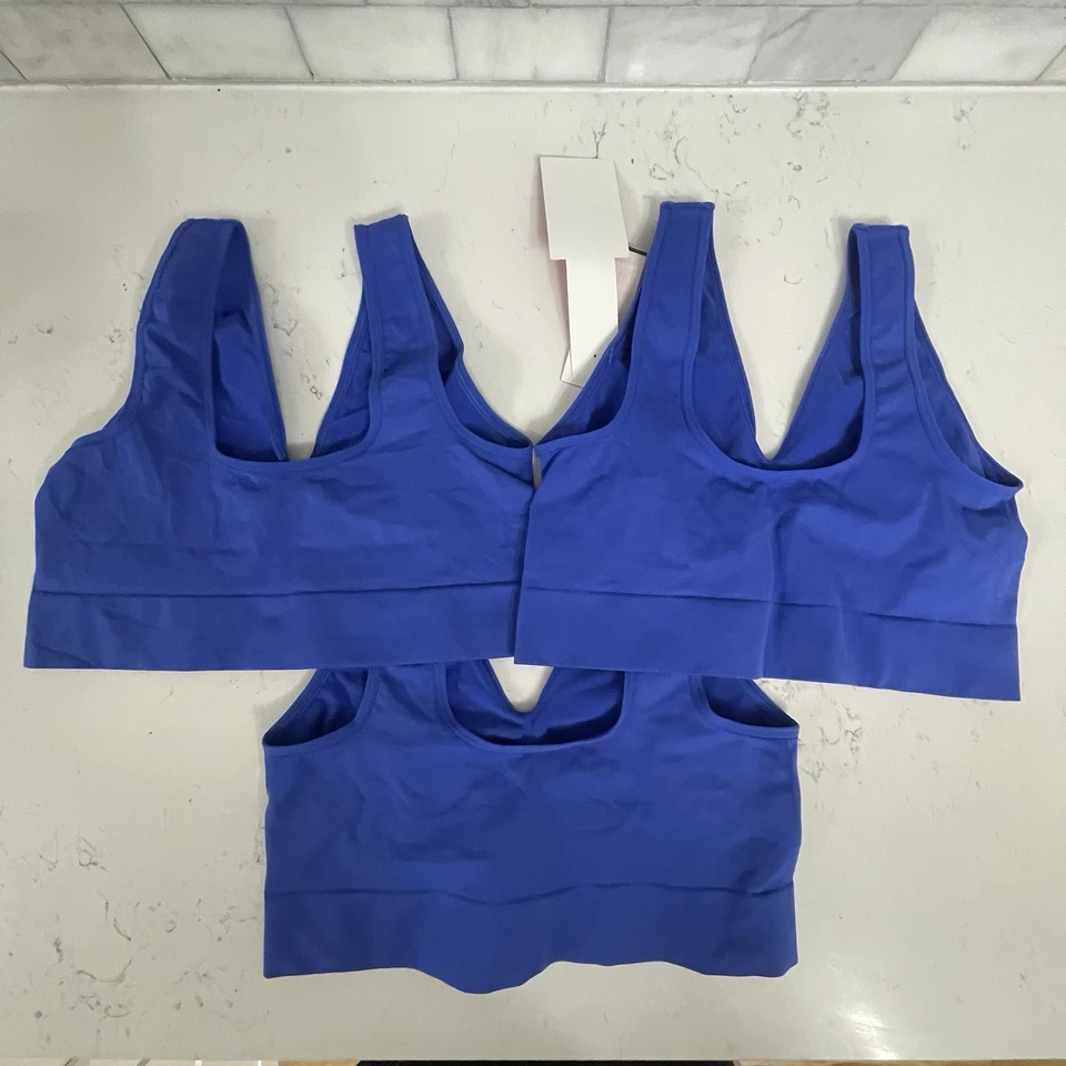 (3) Sujetador Just My Size Pure Comfort talla grande 1X azul nuevo con etiquetas (1263) Foto 2 de 3