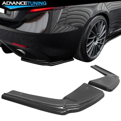 For 17-25 Alfa Romeo Giulia MX Style 2PCS Rear Bumper Aprons Lip PU Unpainted
