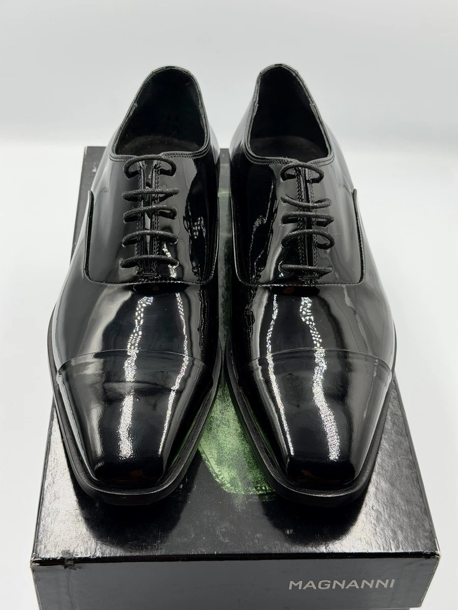 Oxford Magnanni Patent Leather Dress Shoes for Men for sale  display picture 1