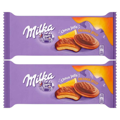 7622300434328 Milka Choco Jaffa Orange, biszkopty z galaretką o smaku pomarańczo