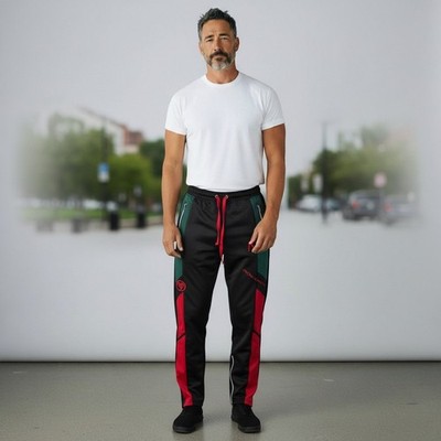 CR-24 Bordo Cromato Jogger Pants Black Streetwear Athletic Mens L