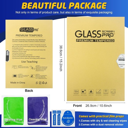 Anti-Fingerprints HD Tempered Glass Screen Protector/Frame for Tesla Model Y / 3 - Picture 12 of 16