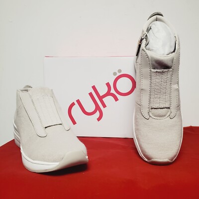 Ryka Slip-On Wool Sneaker Boots Gwyn in Silver Cloud, Size M New in  Box