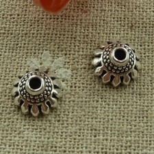 Free Ship 200 pcs tibetan silver nice bead caps 10x5mm L-2737