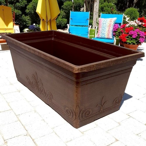 Lorbeer Blumen Fenster Kasten Pflanzgefäß - 15" Trog Kupfer oder Butterscotch Oberfläche - Bild 25 von 43