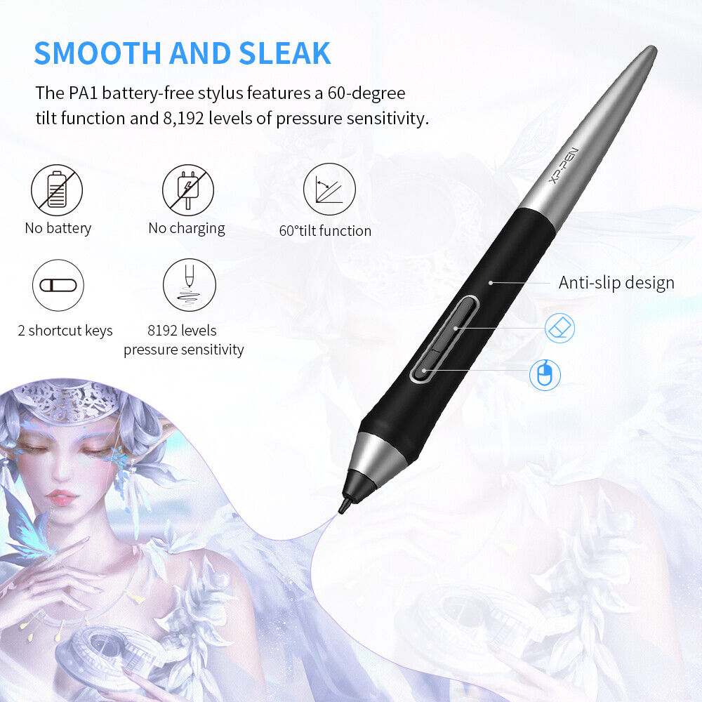 XP-Pen Deco Pro SW/MW Wireless Graphic Drawing Tablet Bluetooth Tilt 8192  Levels
