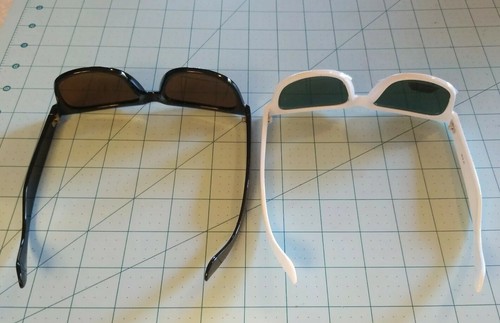 Unbranded: A White & A Black Pair Of Plastic Polarized Sunglasses Free Ship, NEW - Picture 3 of 12