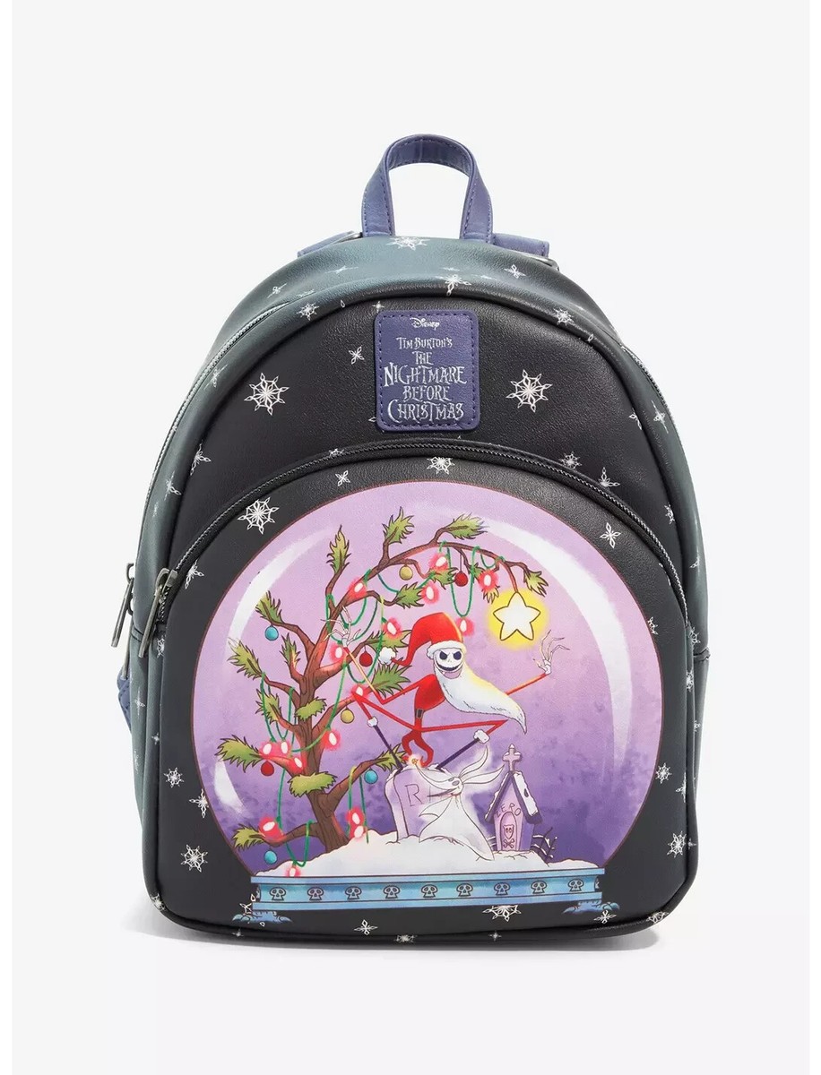 Loungefly The Nightmare Before Christmas Jack Snow Globe Mini Backpack New