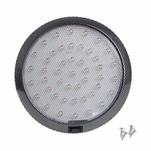 LED Car Interior Roof Light Reading Ceiling Dome Lamp Round White