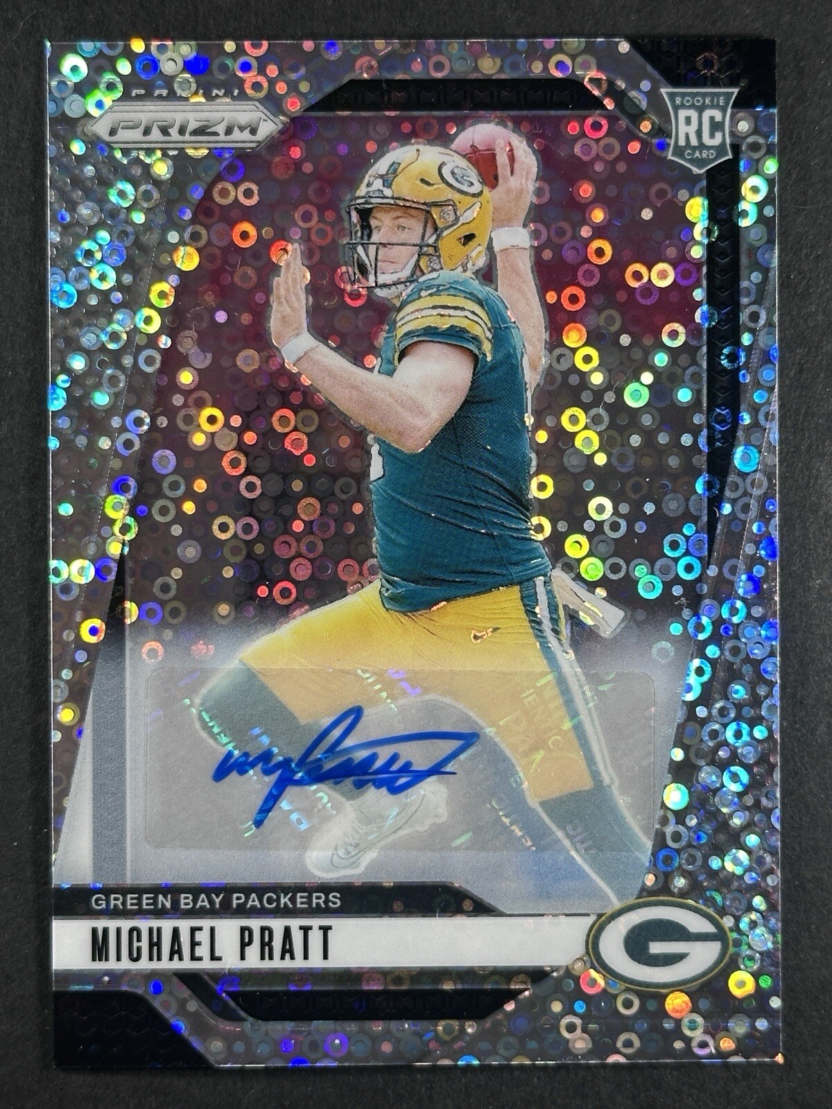 2024 Panini Prizm Michael Pratt No Huddle Rookie Auto