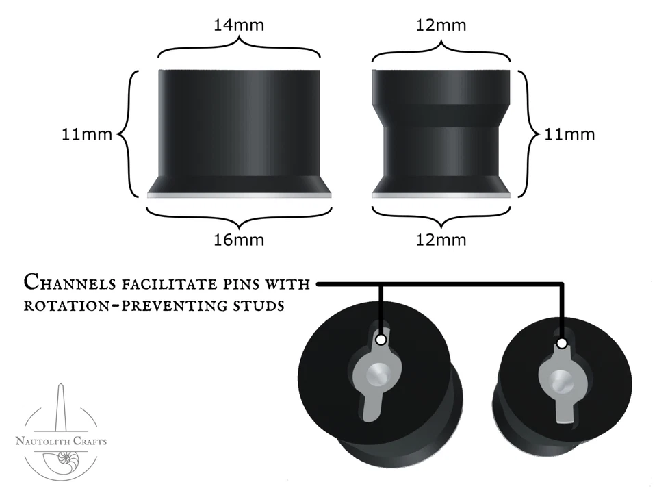 Pino magnético traseiro com apoio resistente ao deslizamento - exibe pinos de esmalte como ímãs - Imagem 4 de 4