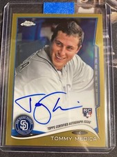 TOMMY MEDICA RC AUTO GOLD REFRACTOR # 7/50 2014 TOPPS CHROME AUTOGRAPH Mint