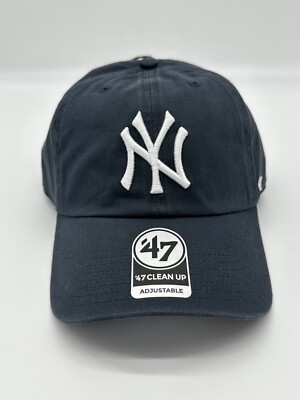 New York Yankees 47’ Clean Up Hat Vintage Navy Adjustable Cap Strapback  Logo MLB