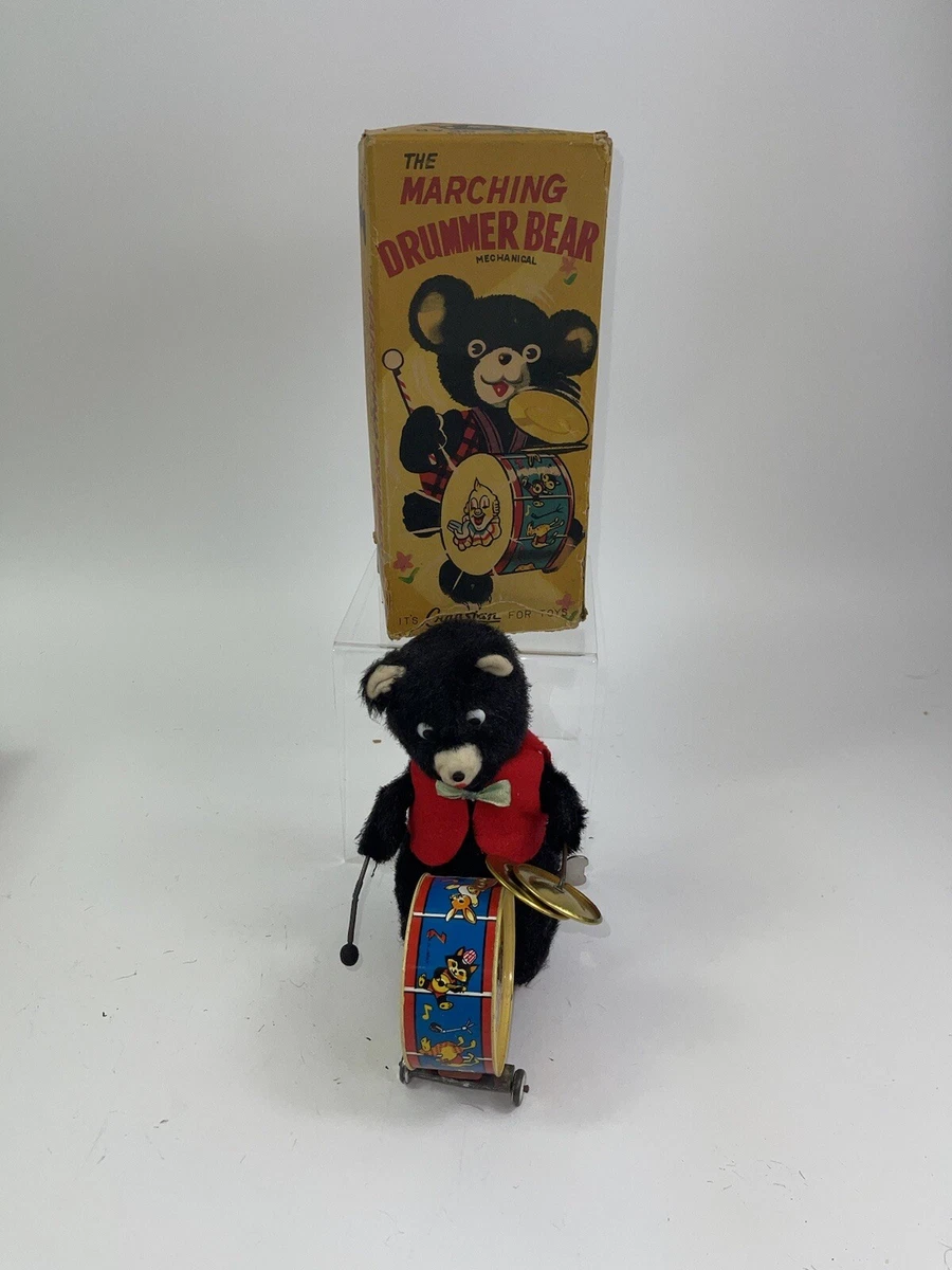 Jouet Automate Pêcheur Panda En Tôle - Alps Japan Vintage 1950 - Mécanique Ancien