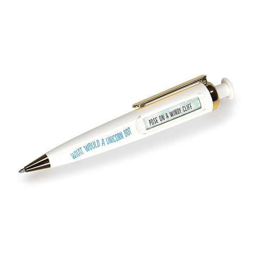Novelty Unicorn Decision Maker Pen by NPW - What Would a Unicorn Do? (NPW45819) - Picture 4 of 10
