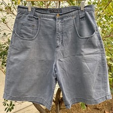 Vintage Y2K Karl Kani Gray Denim Shorts Size 36 USA Hip Hop