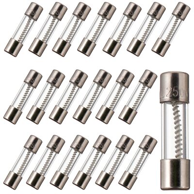 T5AL250V 5x20mm 5A 250V Slow Blow Fuses 5 amp 250 Volt 0.2 x 0.78 Inch Glass ...