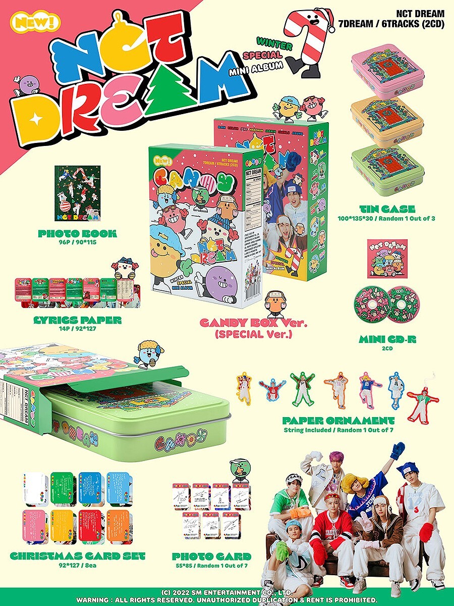 NCT DREAM  Candy special  新品未開封　アルバム　2枚 NCT DREAM [CANDY] Special Album LIMITED CANDY BOX Ver/2 Mini