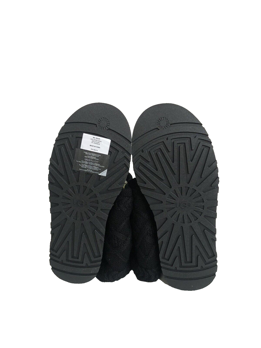 UGG CLASSIC SWEATER LETTER TALL BLACK PLATFORM KNIT BOOT sz UGG CLASSIC SWEATER LETTER TALL BLACK PLATFORM KNIT BOOT sz