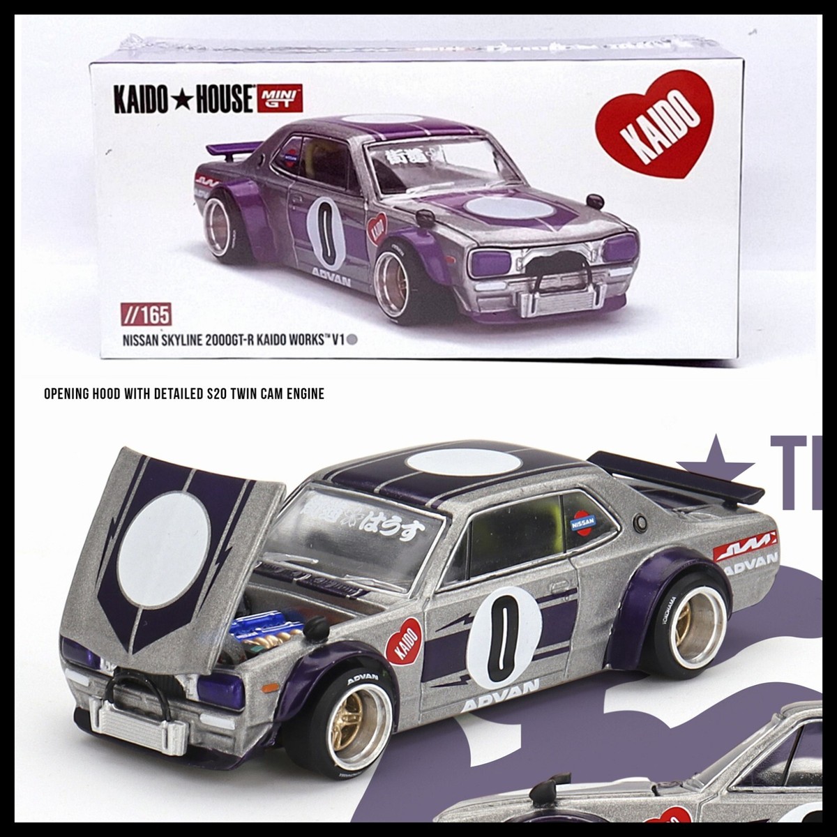 MINI GT x KAIDO HOUSE 165 Nissan Skyline 2000GT-R ( KPGC10