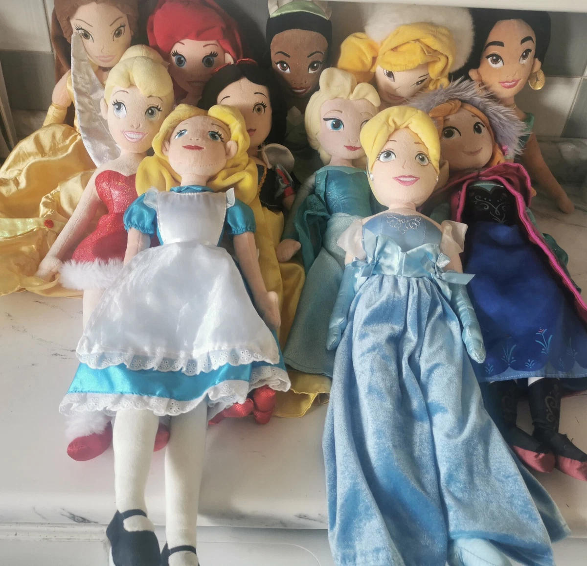 Disney plush sales princess dolls