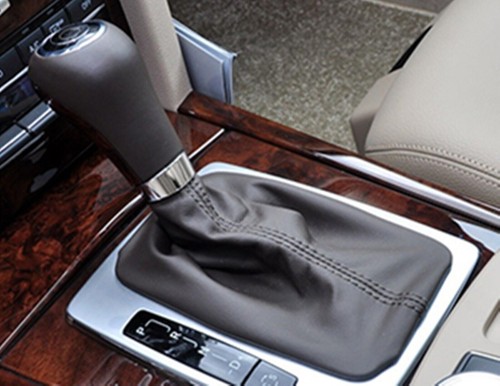 Leather Car Gear Shifter Knob W/Boot For 07-2013 Mercedes Benz C Class W204 C204 - Bild 6 von 9