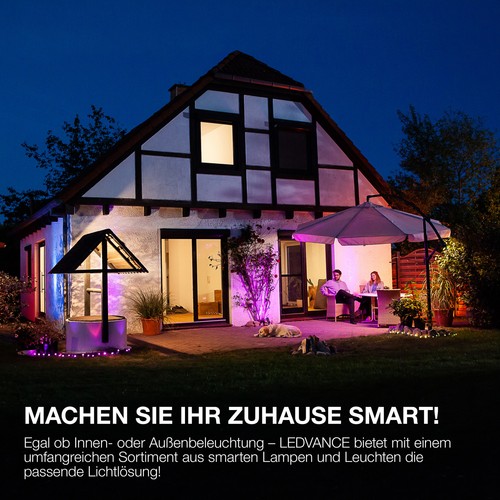 LEDVANCE Smarte LED-Lampe mit WiFi Technologie in Gold Glas, Sockel E27, - Bild 3 von 6