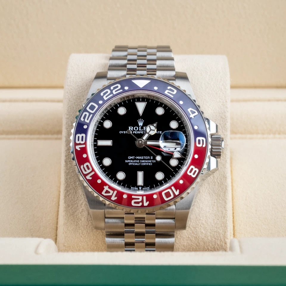 Rolex GMT-Master II "Pepsi" 126710BLRO Jubilee Steel Red and Blue Bezel 2025