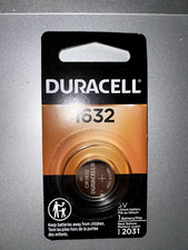 Duracell 1632 3V Lithium Battery, 1 Count Pk, Lithium Coin Battery expires 2031