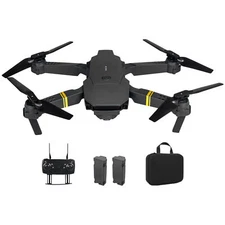 4K Drone HD Wide Angle Camera Drones E58 WiFi RC Foldable Quadcopter 2 batteries