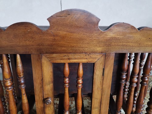 MOBILE PORTA PANE IN NOCE LUIGI FILIPPO INTEGRO ORIGINALE EPOCA 800' RESTAURATO - Foto 11 di 24