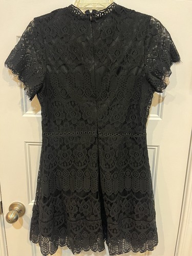 Blu Pepper Junior Dress Size M Medium Black Lace Formal Party NWT $59 - 第 7/8 張圖片