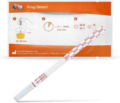 Self-Diagnostics Drogentest Benzodiazepine | 5 Urinteststreifen | Drogenschnellt